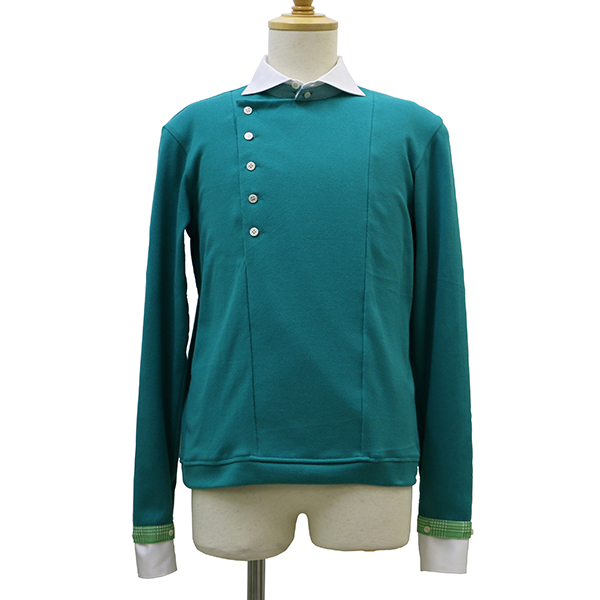 asterisk_デタッチャブル・カラーのスウェットシャツ-Front
